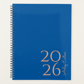 Royal bleu minimaliste personnalisé mensuelle pers