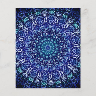 Royal Blue Floral Damask
