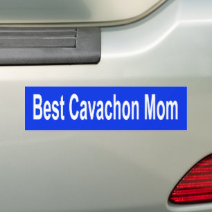 Royal Blue Meilleur Cavachon Maman Bumper Sticker 