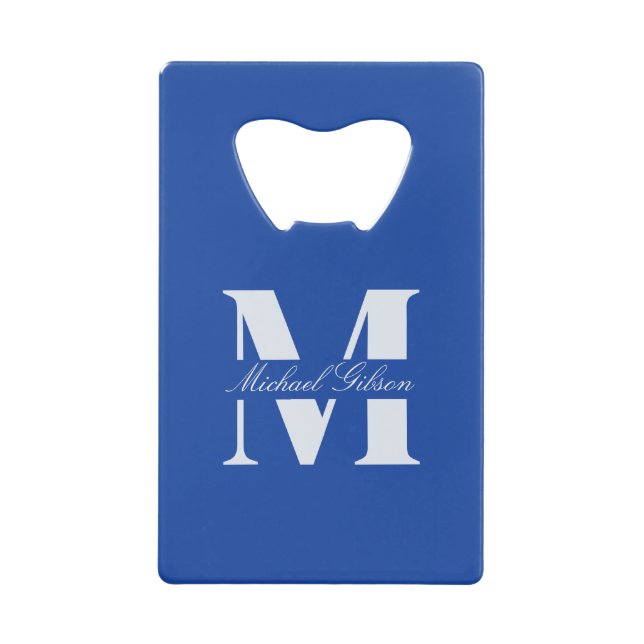 Royal Blue | Monogramme Personnalisé pour Garçons  (Devant)