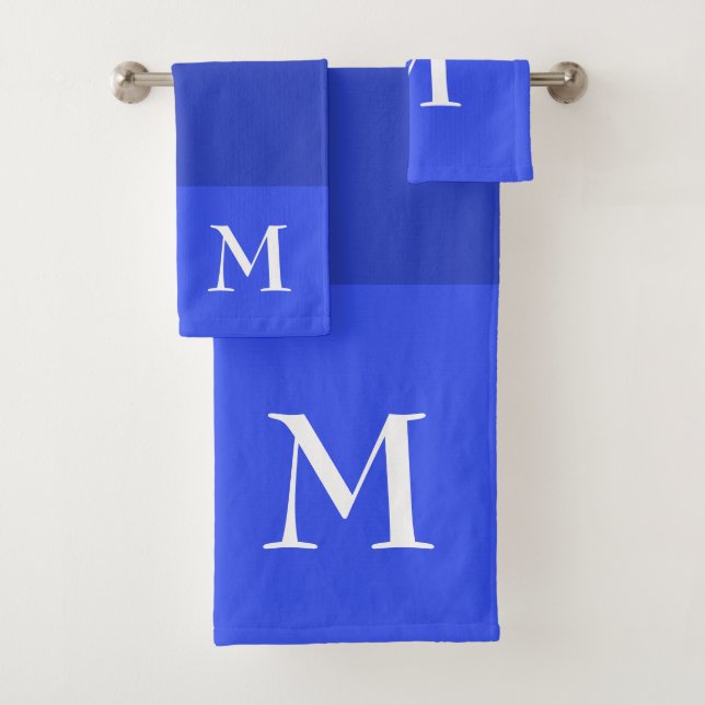 Royal Blue Ombre Monogrammé (En situation)
