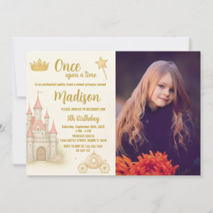 Royal Castle Princess Invitation d'anniversaire