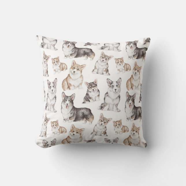 Royal Corgi Design Coussin (Recto)