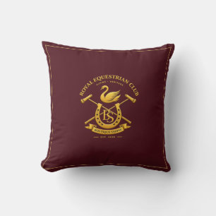 Royal Equestrian Club Coussin Bourgogne & Marine