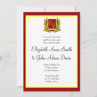 Royal Faire-part de mariage Red and Gold