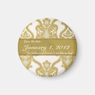 Royal Gold "Save the Date" Magnet