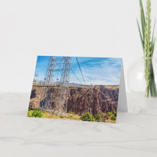 Royal Gorge Bridge Vue latérale Carte de voeux