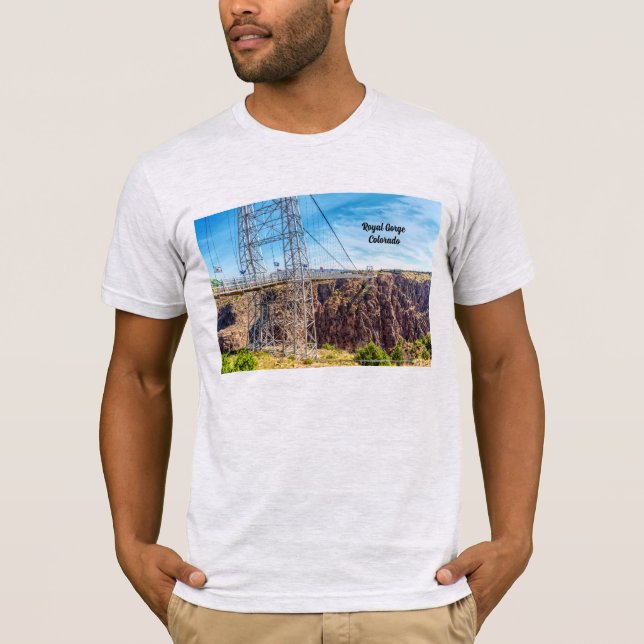 Royal Gorge Bridge Vue latérale T-shirt homme (Devant)