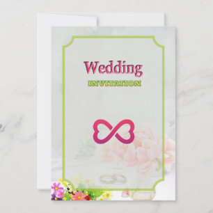 Royal Green Floral Art Faire-part de mariage