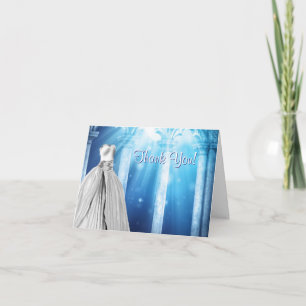 Royal Navy Blue robe Merci Cartes