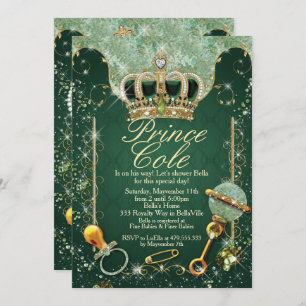 Royal Prince Baby Boy Shower Invitations