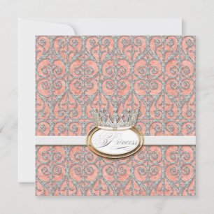Royal Princess Crown Baby Girl Faire-part de naiss
