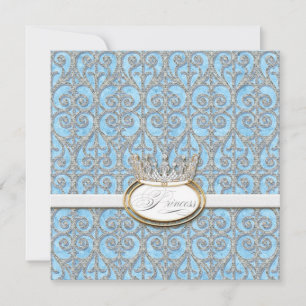 Royal Princess Crown Baby Girl Faire-part de naiss