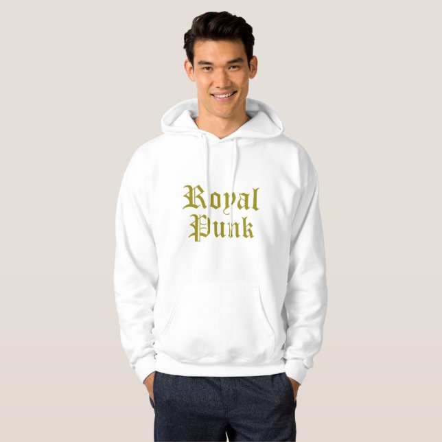 Royal Punk - Hommes Sweat - shirt à capuche (Plus  (Devant entier)