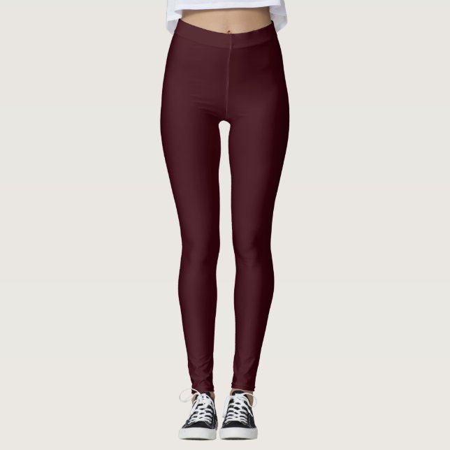 Royal Red Wine Leggings (Devant)
