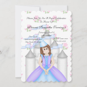 Royal Sparkle Princess Invitation de fête d'annive