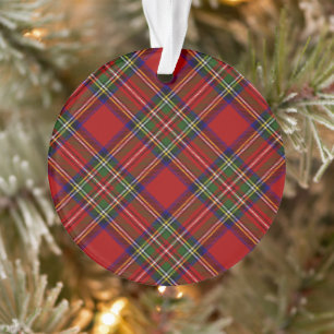 Royal Stewart Tartan Plaid Scottish Motif