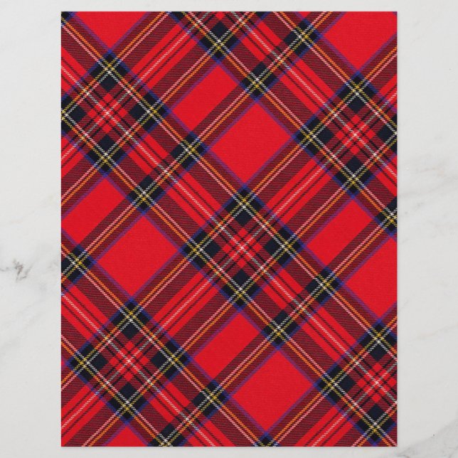 Royal Stewart tartan rouge noir plaid (Devant)
