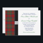 Royal Stuart Tartan Faire-part de mariage écossais<br><div class="desc">Cette invitation a été créée à l'aide du design tartan Royal Stuart (Royal Stewart). Ce tartan a commencé sa vie comme un tartan "Royal" - celui de la Maison Royale de Stuart - le tartan personnel du monarque régnant. Au fil des ans, il est devenu si populaire et largement porté...</div>