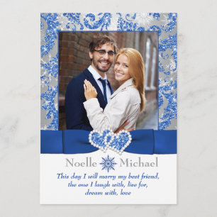 Royal Winter Wonderland Invitation de PHOTO Coeurs