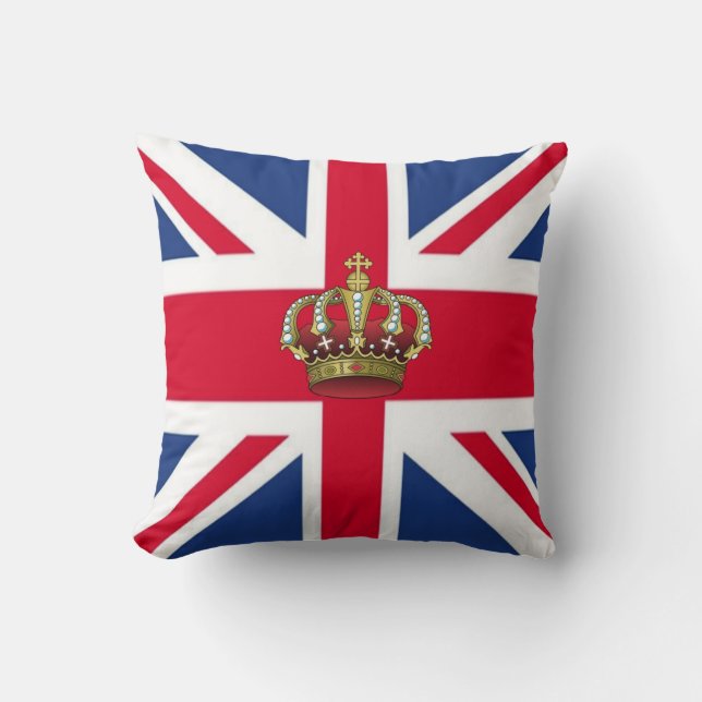 Royaume-Uni Queen Crown American MoJo Coussins (Recto)