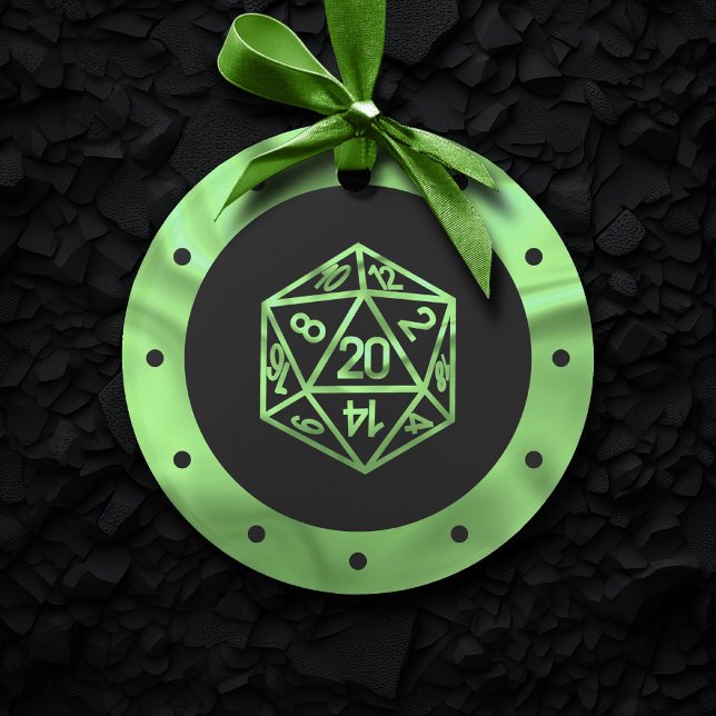 RPG Critmas | Lime Green Tabletop Roleplayer Dice (Créateur téléchargé)