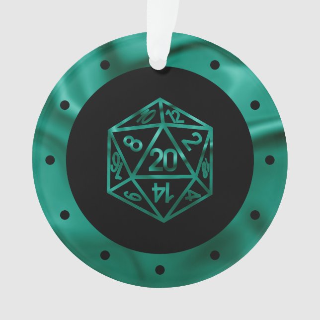 RPG Critmas | Teal Green Tabletop Roleplayer Dice (devant)