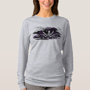 RR 03 Logo noir Rebel féminin T-shirt à deux côt