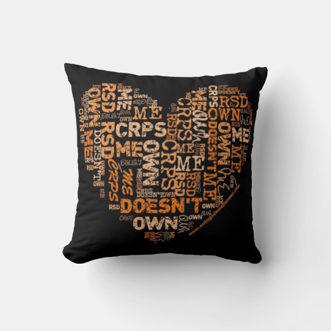 RSD/CRPS ne me possède pas coussin de coeur (Recto)