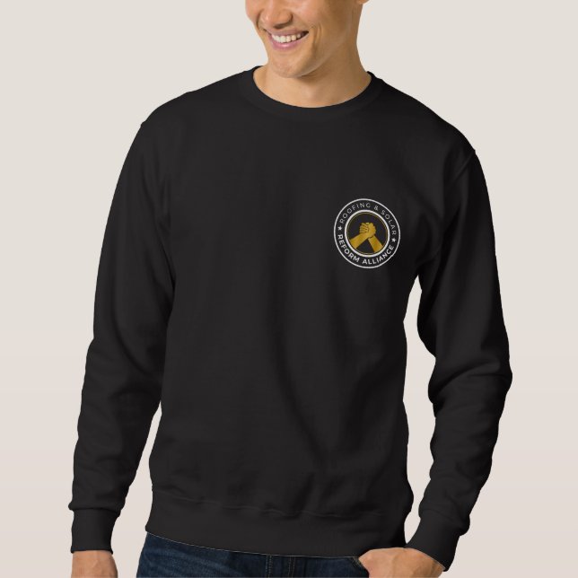 RSRA Black Crewneck Sweatshirt Small Logo (Devant)