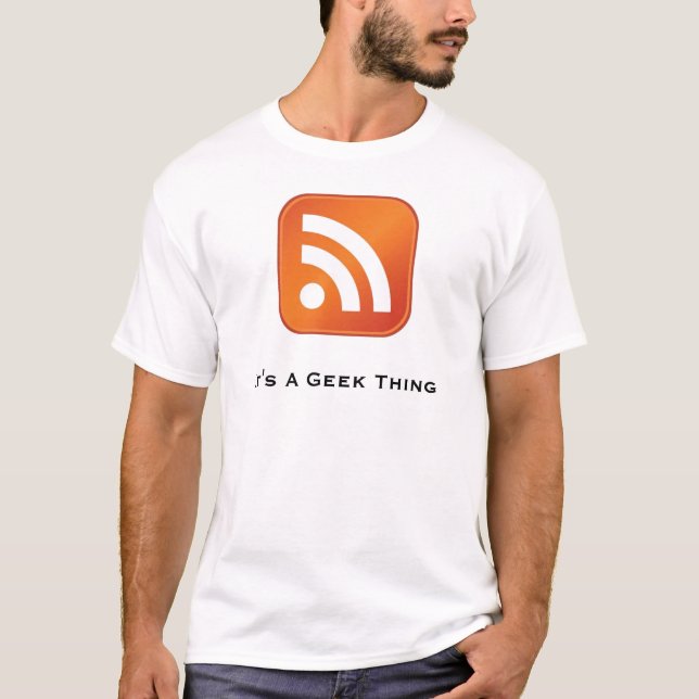 RSS c'est un T-shirt de base de chose de geek (Devant)
