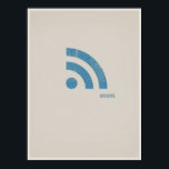 RSS minimalistic poster<br><div class="desc">For the tech or geek at heart. Perfect for the home or office. Part of a series.</div>