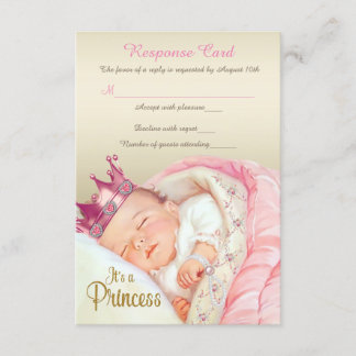 RSVP à la Baby Shower de la Princesse Vintage