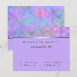 RSVP Abstrait Pink Bleu Argent