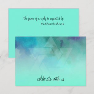 RSVP Aqua et Blue Star de David