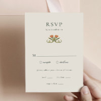 RSVP Art Déco vintage avec carte de fermeture pour