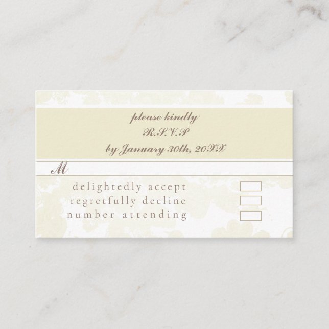 RSVP(avec blanc sur invitations blancs) (Devant)