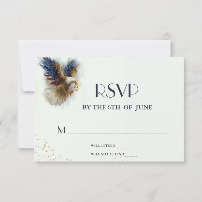 RSVP Bald Eagle Patriotic USA Semiquincentennial (Devant)
