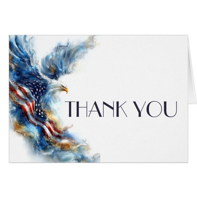 RSVP Bald Eagle Patriotic USA Semiquincentennial (Devant horizontal)