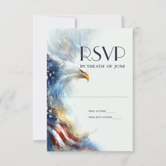 RSVP Bald Eagle Patriotic USA Semiquincentennial (Devant)