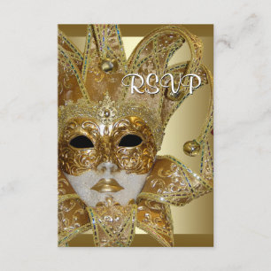 RSVP Black Gold Masquerade