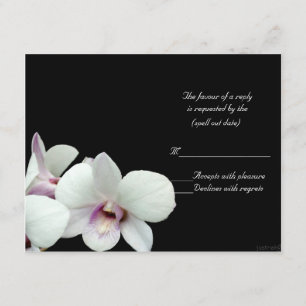 rsvp blanc d'orchidées
