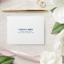 RSVP bleu simple