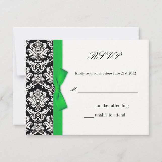 RSVP - Carte de réponse du Mariage de la mâchoire  (Devant)
