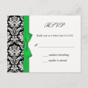 RSVP - Carte de réponse du Mariage de la mâchoire