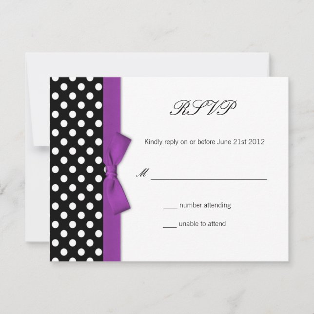 RSVP - Carte de réponse du Mariage de plongée pour (Devant)