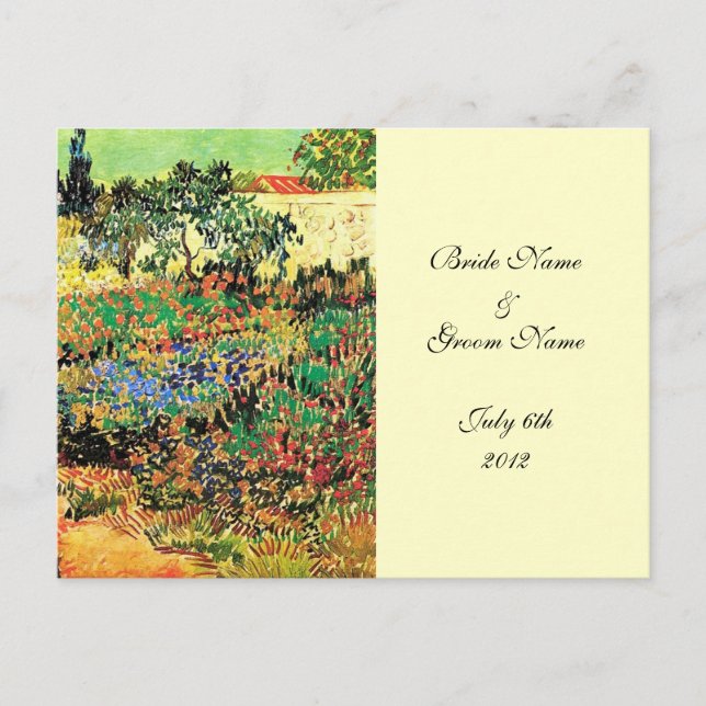 RSVP, carte de réponse, van Gogh (Devant)