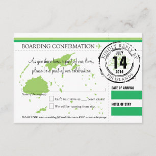 RSVP Carte d'embarquement pour les îles Fidji