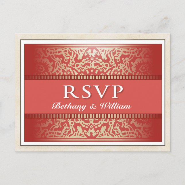 RSVP carte postale King Queen Hearts Vegas (Devant)