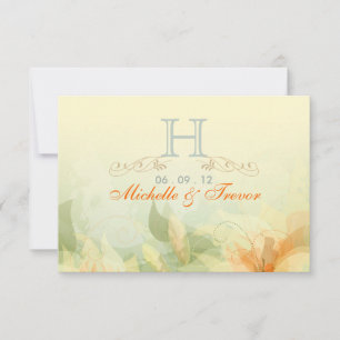 RSVP - Cartes de réponse de mariage du jardin Yell
